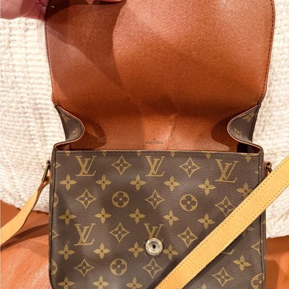 Louis Vuitton Monogram Crossbody Bag with Tan Accents - Picture 3 of 6